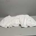 Wrap Around Dust Ruffle Bed Skirt - White - for Queen Size Beds with 15 Inch Drop - Easy Fit Elastic Strap - Adjustable Pleated Bedskirt w/Brushed Fabric - Wrinkle Free - for Women, Men, Kids & Teens