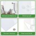 10-Sheet Subway Peel and Stick Backsplash, 12" x 24" Glossy Carrara White Acrylic Self Adhesive Waterproof Wall Stickers, Stick on Tiles for Kitchen Bathroom Shower