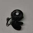 AMACOOL Battery Operated Stroller Fan Flexible Tripod Clip On Fan with 3 Speeds and Rotatable Handheld Personal Fans for Car Seat Crib Bike Treadmill (Black)