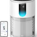 DREO Smart Air Purifier for Home, Up to 1176 ft, HEPA Sleep Mode, Air Cleaner for Large Rooms & Bedrooms, Wi-Fi/Voice/Alexa, Pets, Smoke, Dust, Pollen & Odors, PM2.5 Monitor, DR-HAP009S (Dreo 539S)