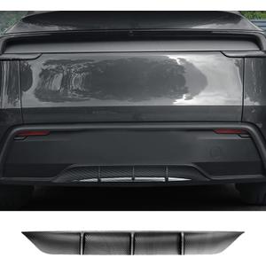 For Tesla Model Y Juniper Premium 2025 2026 Rear Bumper Diffuser Lip Spoiler Trunk Lower Valance Trim Panel Cover Guard Molding Protector Accessories (Glossy Carbon Fiber) Not fit Standard/Performance