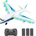 4DRC G2 Foam Remote Control Airplanes RC Planes for Kids Adults, RC Airplane Fighter Jet with 3 Battery for Beginners Adult Light, Airplane Toy Gifts for Kids Boys 3 Battery