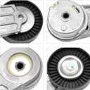 24430296 Serpentine Belt Tensioner Kit for Cobalt Equinox Orlando HHR Classic Malibu, for Ion L100 L200 L300 LS LS1 LW1 LW200, for Regal Verano, Replace 38177 L4 2.0l 2.2l 2.4l