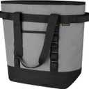 BALEINE Large 36-Can Cooler Bags Insulated, PEVA Soft Cooler Tote Bag, Insulated Grocery Bags with Zippered Top (8.5 Gallon, Grey)
