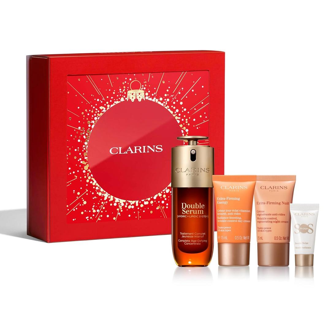 Clarins DOUBLE SERUM | Anti Aging Face Serum | Visibly Firms, Smoothes, Boosts Radiance, and Refines Pores | 24H Hydration | All Skin Types