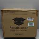 Davinci Lighting Renaissance Solar Outdoor Post Cap Lights - Includes Bases for 4x4 5x5 6x6 Posts - Bright LED Light - Pearl White (12 Pack)