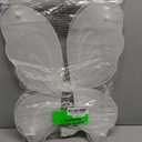 Beistle White Fairy Wings  2 Pack, Small Lightweight Nylon Butterfly Costume Wings with Elastic Straps, Fantasy Cosplay Accessories for Halloween, Fairy Dress-Up Parties and Events, 14.5 x 16