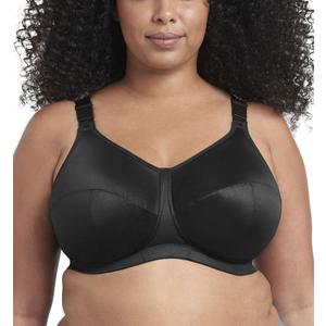 Goddess Women's Plus-Size Celeste Soft Cup Full Coverage Wireless Comfort Bra (42M, Black)