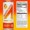 Accelerator Energy Drink, Orange Mango 12oz can (12 pack), Zero Sugar, Sustained Energy from 100% Natural Caffeine (200mg from Green Coffee Bean & Green Tea extract) (EXP 06/01/26)