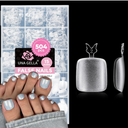 UNA GELLA Toe Nail Tips 504Pcs  Full Cover Matte Squavol Toe Nails Soft Gel Prefile Gel Toe Nail Tips For Toe Nail Extensions Home DIY Nail Salon Soak Off 15 Sizes