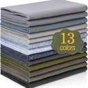 XSEINO 13 Rolls 8"x35" 1.4mm Thick Soft Felt Fabric Sheet 13 Assorted Gray Series Colors Felt Pack Pastel Felt Sheets for DIY Craft Sewing Squares Nonwoven Patchwork (Grey Hues)