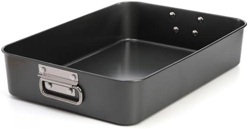 Jucoan Lasagna Pan Deep, 16 x 11.5 x 3 Inch Rectangle Nonstick Cake Pan Casserole Dishes for Oven, Large Baking Pan Roasting Pan Brownies Pan for Easter Wedding Housewarming Gifts, Dishwasher Safe