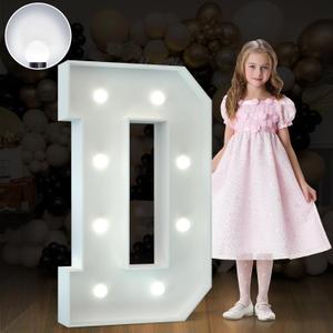 imprsv 3FT Marquee Light Up Letters, Cool White Light Up D, Big Marquee Letters for Party, Proposal & Event Decor