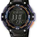 Casio SGW100 Series | Digital Watch & Compass | 200M WR | 100 SEC Stopwatch | Twin Sensor for Direction & Temperature | Low Temp Resistant | World Time | Auto Calendar | Multi Alarm (Blue)