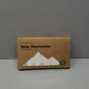 6-Pack Baby Washcloths - Soft Absorbent Viscose from Bamboo Wash Cloths for Babies, Kids, Toddlers, Infant, Newborn Bath Towels, Gentle on Sensitive Skin, 10x10 Reusable Face Towels (White)