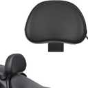Motorcycle Driver Backrest Sissy Bar Pad for Rebel 300 500 CMX300 CMX500 2017-2024 Back Rest Rider Seat Backrest Cushion Pad Accessories, Plug-in Black