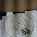 BOBOMOMO 27" Farmhouse Table Lamp Set of 2 with USB A+C for Bedroom Living Room Vintage Rustic Traditional Nightstand Bedside Lamps Retro Side Table Lamps (Black)