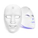 Red Light Therapy for Face, 7 Colors LED Face Mask Light Therapy Portable Rechargeable Red Light Therapy Mask Skin Care Device at Home and Travel for Anti-Aging (FM-01)