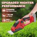 Cordless Hedge Trimmer for Milwaukee M18 Battery(No Battery),2200RPM Cordless Mini Grass Shears,2 in 1 Handheld Electric Hedge Trimmer/Grass Cutter,Shrub Trimmer Bush Trimmer for Gardening,Lawn,Yard