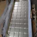 HomeRoots1 x 59" x 67" Gold Wood & Fabric Screen Room Divider