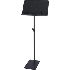 Professional Orchestra Sheet Music Stand - Adjustable Height Metal Music Book Stand Cell Phone Tablet Holder For Digital Piano Keyboard Wind Instruments Guitar Ukulele Violin Band Players