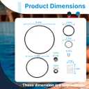 Pool Pump Gasket Seal O-Ring Rebuild Kit for Pentair SuperFlo SuperMax Kit 78 - Pentair Challenger Pump Parts