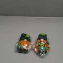 St Patricks Day Decorations, 2Pcs St Patricks Day Gnomes Plush, Knitted Shamrock Leprechaun Tomte, Irish Holiday Decor for Home Table Shelf Party Mantel