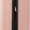 Calvin Klein Women's Hard Side Upright Luggage Spinner Light Weight Suitcase, Mellow Rose, Large