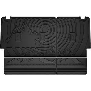 3W Ford Bronco Back Seat Cover Custom Fit for 2021-2025 2026 Bronco 4 Door All Weather Fit for Floor Liner Backrest Mats Full Set Ford Bronco Accessories