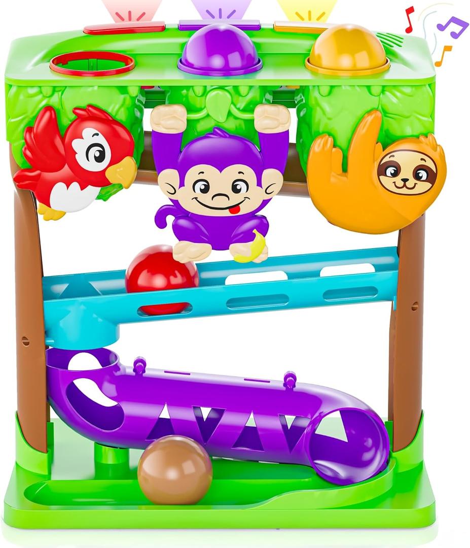 Move2Play, 30+ Jungle-Jammin Songs & Phrases | 30+ Fin-Tastic Songs & Phrases | Baby & Toddler Musical Toy | First Birthday Present for 1+ Year Old | Ages 6-24 Months | Boy & Girl