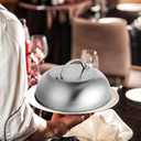9" Wide Smashed Burger Griddle Accessory Dome for Blackstone Melting & Basting Cover for Griddle, Commercial Grade Stainless Steel Steaming Dome - Perfect for Flat Top Grills & Outdoor Cooking