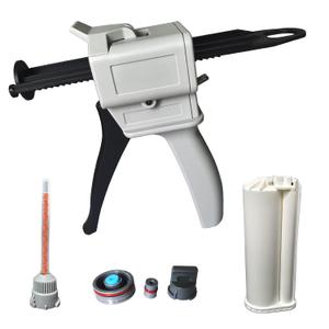 Dispenser Gun, 50ml Dispensing Gun Kit Impression Mixing Dispensing Dispenser AB Gun 1:1/1:2/10:1 or 55ML Single (50ML-10:1)
