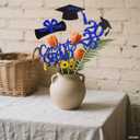 3 x 16PCS Graduation Decorations Class of 2026 Congrats Grad Table Centerpieces, 2026 Table Toppers Party Favor Centerpiece Sticks Party Supplies, Set of 4 (Blue, Black)