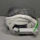 Electric Heated Blanket Twin Size 62"x84" - Flannel & Sherpa Fabric Dual-Sided, 6 Heat Settings & 10 Hours Auto Off, Soft & Cozy Warming Throw for Home, Office, or Bed, Machine Washable, Iron Gray