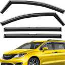 Extra Durable Window Deflectors in-Channel Window Visors Rain Guards Fit for Chrysler Pacifica 2017-2026, Sun Visors, Wind Vent for Shades, Exterior Car Accessories - 4 pcs. AG0929