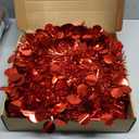 ShinyRelief 3 Pack 12 Inch Red Christmas Ornaments Balls Extra Large Hanging Decor Foldable Collapsible Tinsel Sequin Glitter Modern Indoor Outdoor Reusable Party Decor for Ceiling Porch Yard House