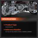 labwork 10pc Steering Front Lower Control Arms Replacement for Ford Explorer 2011-2017