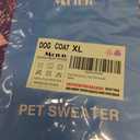 Dog Sweater, Dog Sweaters for Small Dogs, 2, 3 Pack Warm Soft Pet Clothes for Puppy, Medium Large Cat, Dogs Girl or Boy, Dog Shirt for Winter Christmas (Coat Pink+Purple, X-Large)