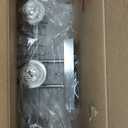 Brushed Nickel Bathroom Light Fixtures, 3-Light Modern Vanity Light Over Mirror, Wall Sconces with Milky White Frosted Glass Shades, E26 Socket (Bulbs Not Included)