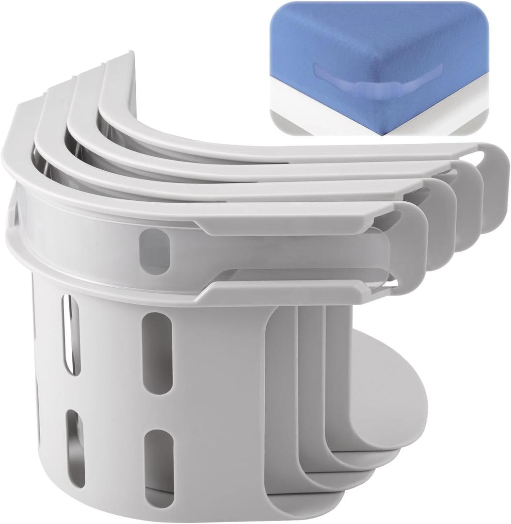 Sheet Holders, Secure Your Sheets Firmly in Place, Heavy-Duty Mattress Straps for No More Loose Sheets Easy Installation, Fits All Mattress Sizes 4 Pcs (White)