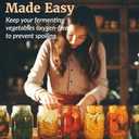 Elementi Mason Jar Fermentation Lids - Easy to Use Fermenting Lids for Wide Mouth Mason Jars - Make Delicious Sauerkraut & Kimchi, Airlocks Fermentation Kit, Burping Air Lock Fermenters - Set of 4 (Multicolor)