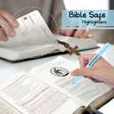 90 Count Bible Highlighters No Bleed Through, 6 Morandi Colors, Muted Pastel Highlighter Markers Assorted Colors Bulk for Study Bible, Journaling Supplies