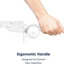 INUS Dual Nozzle Bidet Attachment for Existing Toilets Seat,Slim Non-Electric Bidet Toilet Seat Attachment with Easy-to-Hold Design Control-White Color