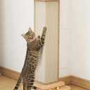 Corner Cat Scratcher with Track Balls, 25'' Cat Scratching Post for 90 Furniture Sofa, Replaceable Sisal Scratch Pad for Wall Furniture Protector