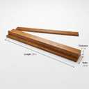 Premium 20 Inch Wooden Mahjong Racks Pushers (4-Pack) Extra Long Solid Wood Mahjong Tile Holders, Compatible with The Mahjong Line & Oversized Modern Sets, Luxury Hardwood Racks for American Mah Jongg