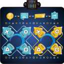 2Player Dance Mat for kids, Electronic Double Dance Mixer Rhythm Step Play Mat,Dance pad Game Toys Music for Girls Boys,Christmas/Festival/Birthday Gifts for Kids,Age 3 4 5 6 7 8 9 10 11 12+ Year Old