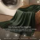 Bedsure King Size Sheets Set, Cooling Sheets for Hot Sleepers, Rayon Derived from Bamboo, PureWoven, Breathable & Soft, Deep Pocket Up to 16 Inches, Hotel Luxury Silky Bedding, Olive Green