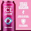 Sparkling Ice Caffeine Black Raspberry Sparkling Water with Caffeine, Zero Sugar, with Antioxidants and Vitamins,16 fl oz Cans (Pack Of 12)