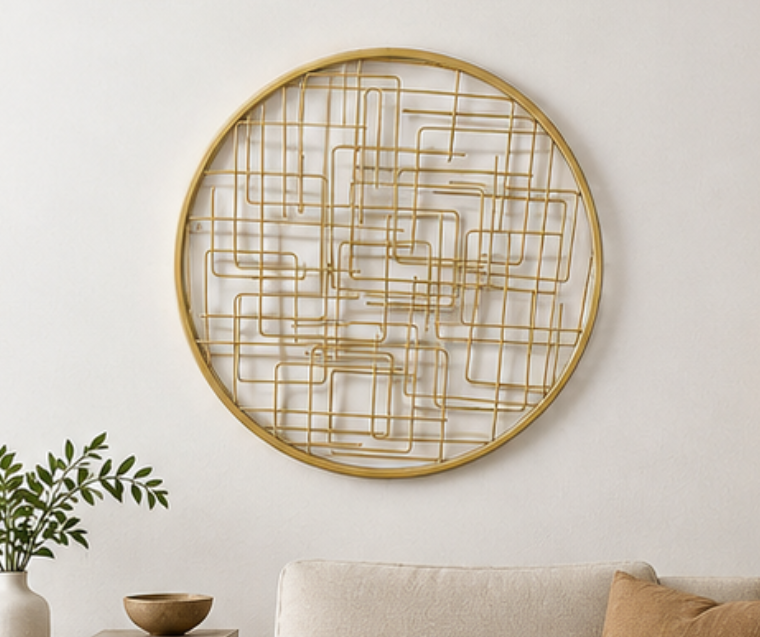 Modern And Elegant Wall Decor Gold, 20in