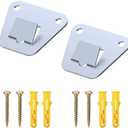 2 Pack Wall Fan Mounting Bracket - Wall Mount Fan Brackets Holders - Solid Steel Fan Wall Mount Bracket with Fastening Screws (2 Pack)